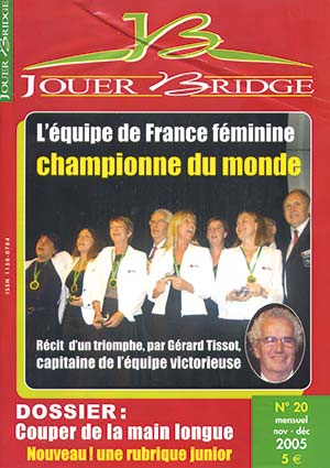 Couverture du magazine Numéro 20 Jouer Bridge - Couper de la main longue
