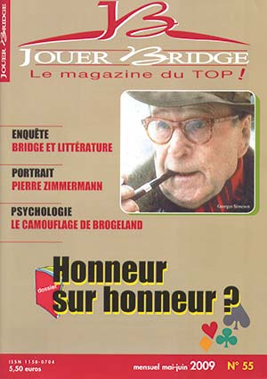 Couverture du magazine Numéro 55 Jouer Bridge - Honneur sur honneur
