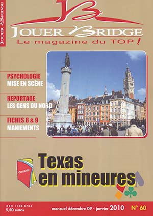 Couverture du magazine Numéro 60 Jouer Bridge - Texas en mineures