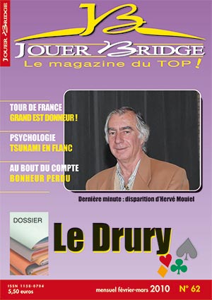 Couverture du magazine Numéro 62 Jouer Bridge - Le drury