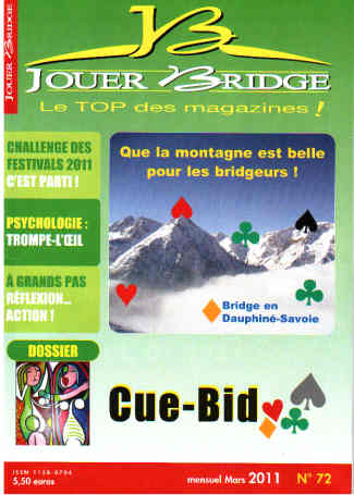 Couverture du magazine Numéro 72 Jouer Bridge - Cue-Bid