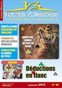 Couverture du magazine Numéro 88 Jouer Bridge -  Déductions en flanc