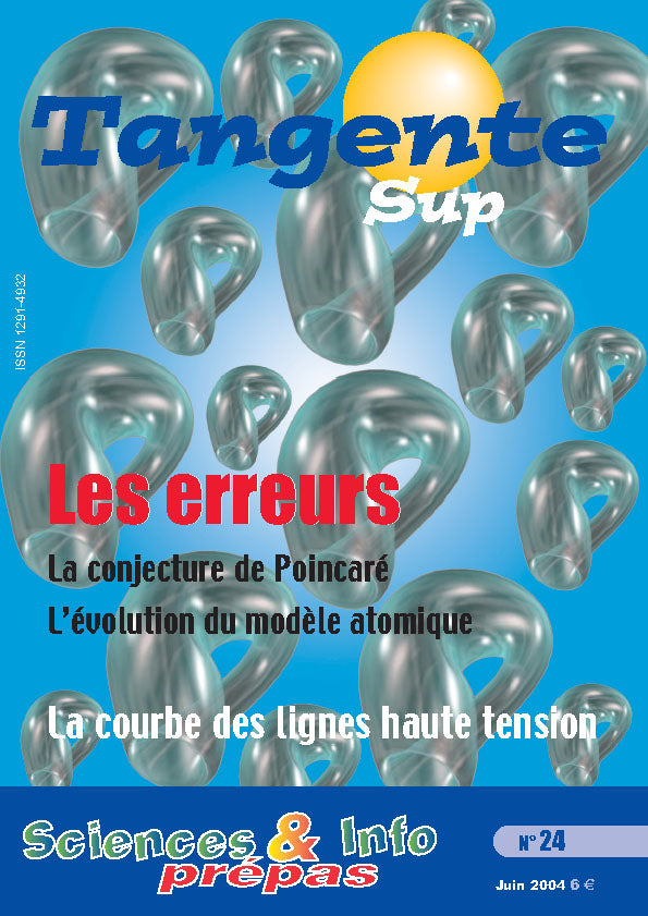 Couverture du magazine Tangente Sup 24 - Les Erreurs