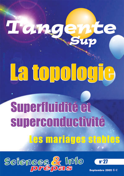 Couverture du magazine Tangente Sup 27 - La Topologie