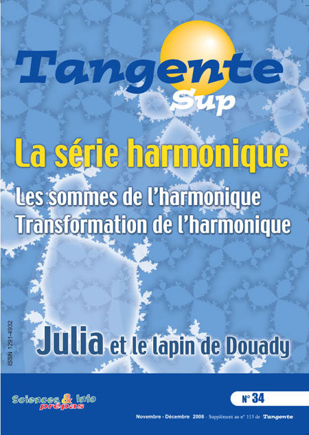 Couverture du magazine Tangente Sup 34 - La série harmonique