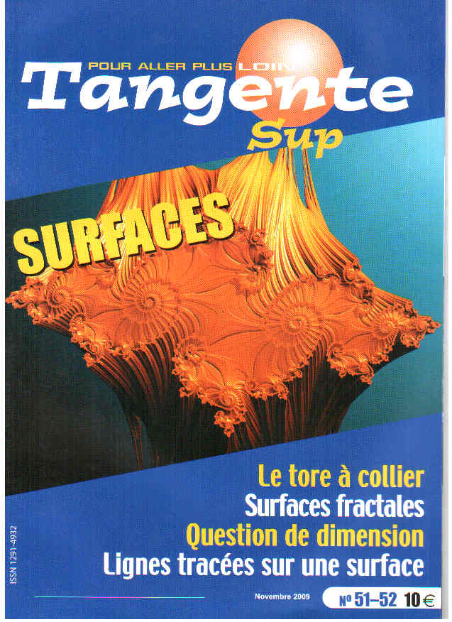 Couverture du magazine Tangente Sup 51/52 - Surfaces