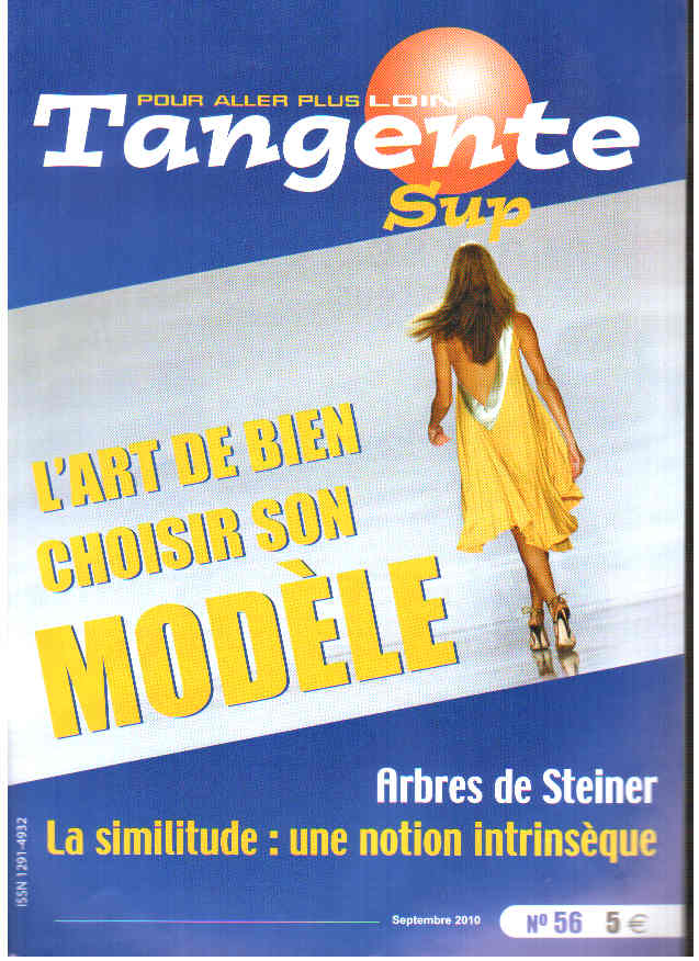 Couverture du magazine Tangente Sup 56 - L'art de bien choisir son modèle