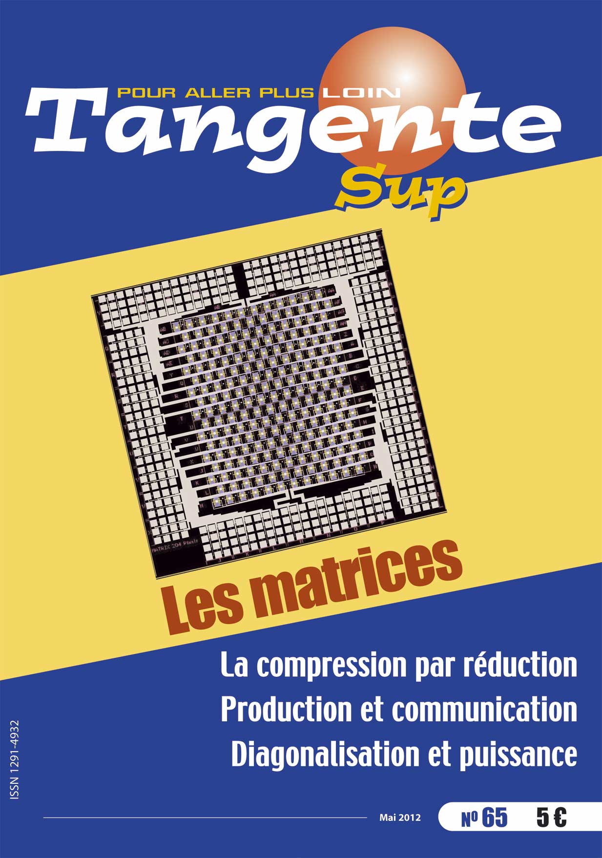 Couverture du magazine Tangente Sup 65 - Les matrices