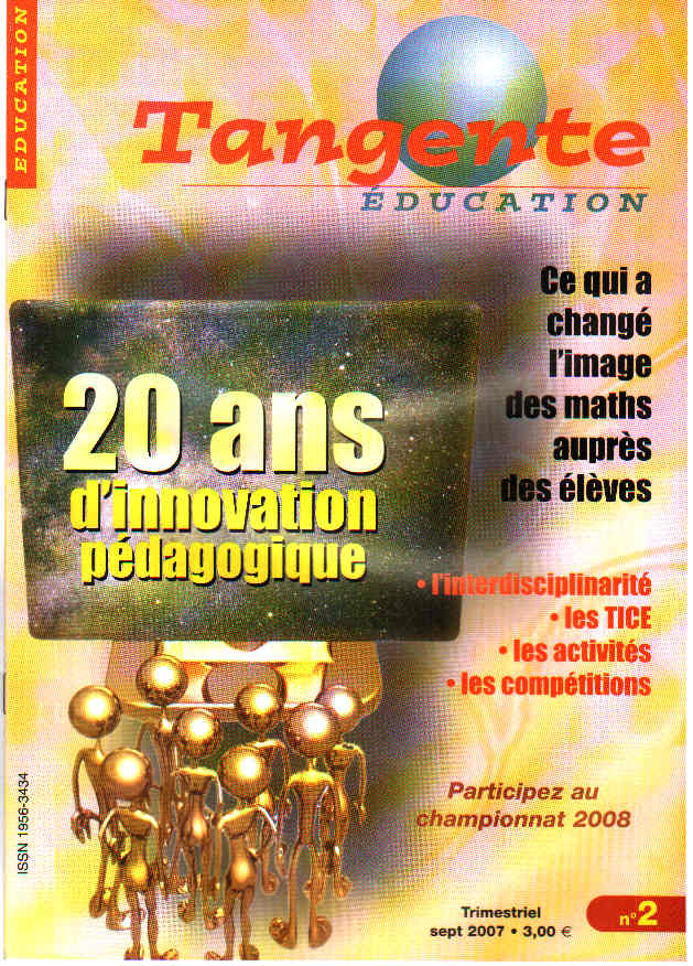 Couverture du magazine Numéro 2 Tangente éducation - 20 ans d'innovation pédagogique