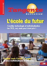 Couverture du magazine Numéro 39 Tangente éducation - L'école du futur