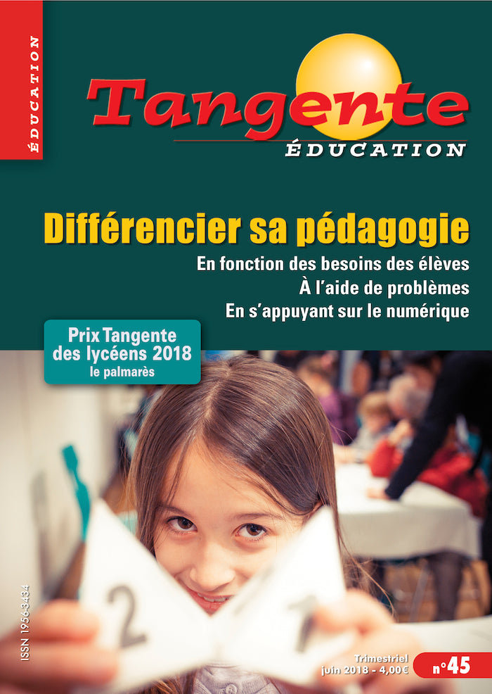 Couverture du magazine Numéro 45 Tangente éducation - Différencier sa pédagogie
