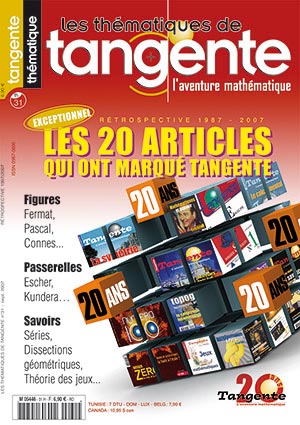 Couverture du magazine Tangente Hors-Série Thématique 31 - Les 20 ans