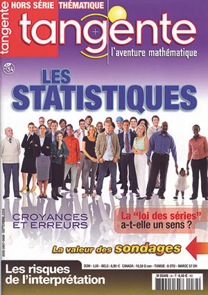 Couverture du magazine Tangente Hors-Série Thématique 34 - Les statistiques
