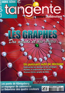 Couverture du magazine Tangente Hors-Série Thématique 54 - Les graphes - Des noeuds et des arêtes