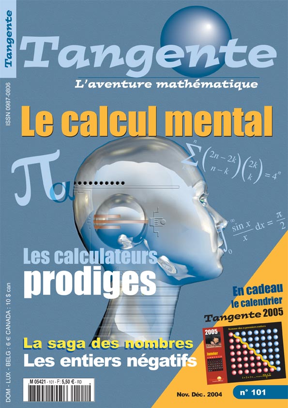 Couverture du magazine Numéro 101 Tangente magazine - Le calcul mental