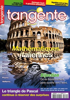 Couverture du magazine Numéro 122 Tangente magazine - Mathématiques italiennes