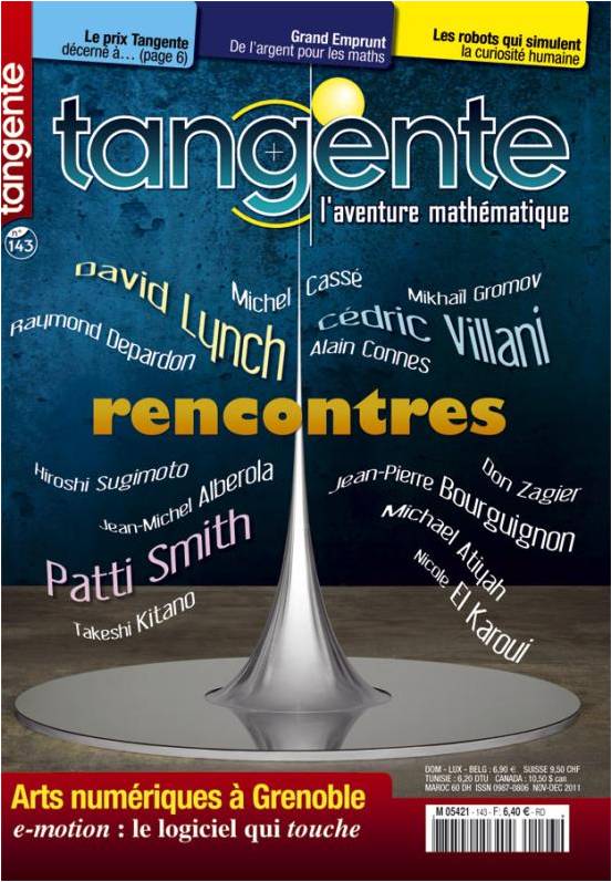 Couverture du magazine Numéro 143 Tangente magazine - Rencontres