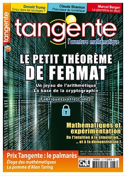 Couverture du magazine Numéro 173 Tangente magazine - Le petit théorème de Fermat