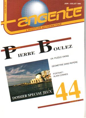 Couverture du magazine Numéro 44 Tangente magazine - Pierre Boulez