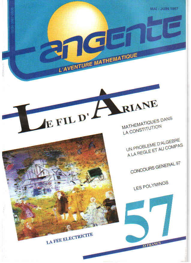 Couverture du magazine Numéro 57 Tangente magazine - Le fil d'Ariane