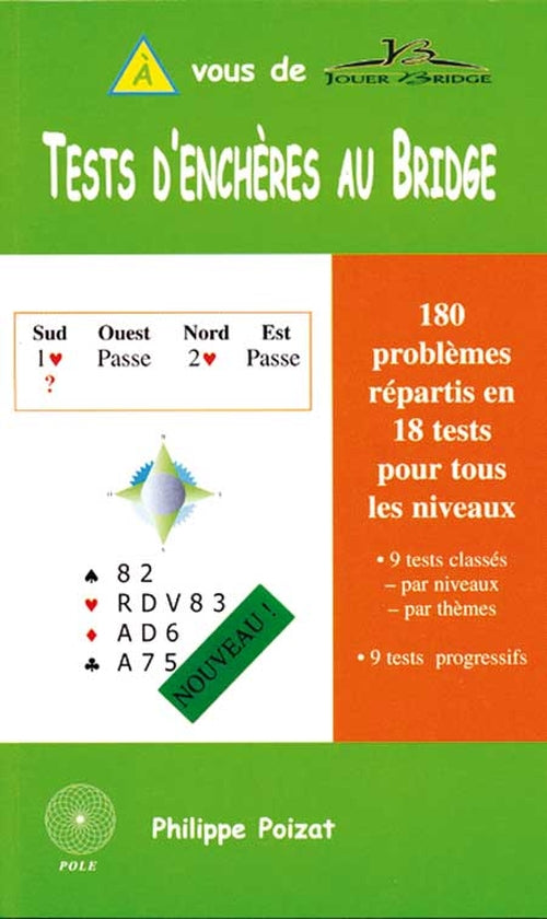 Couverture du livre Tests d'enchères au bridge de Philippe Poizat